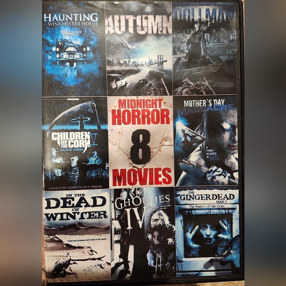 Midnight Horror 8 Movies DVD Collection